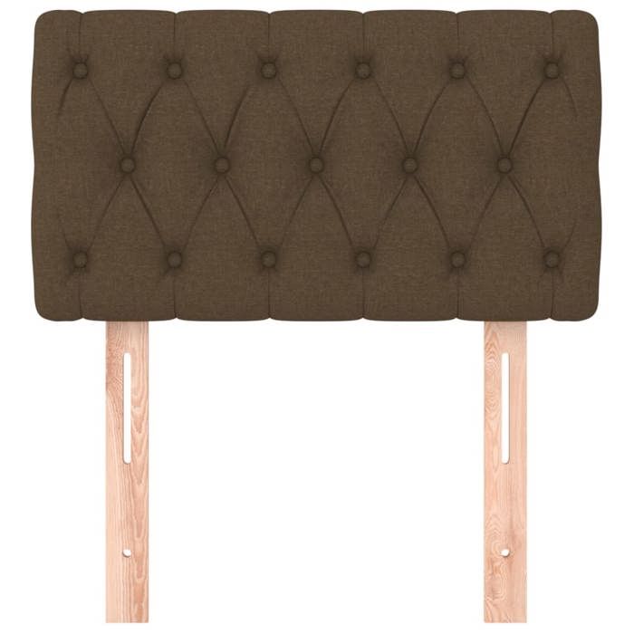 VidaXL Tête de Lit Meuble de Chambre à Coucher Accessoire de Lit Simple Tête de Cadre de Lit Intérieur Marron Foncé 346301