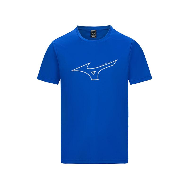 

Mizuno Logo Design Quick-Dry Breathable Fashion Casual Round Neck Short Sleeve T-Shirt Unisex T-Shirts Blue C2CA43Z225 3XL