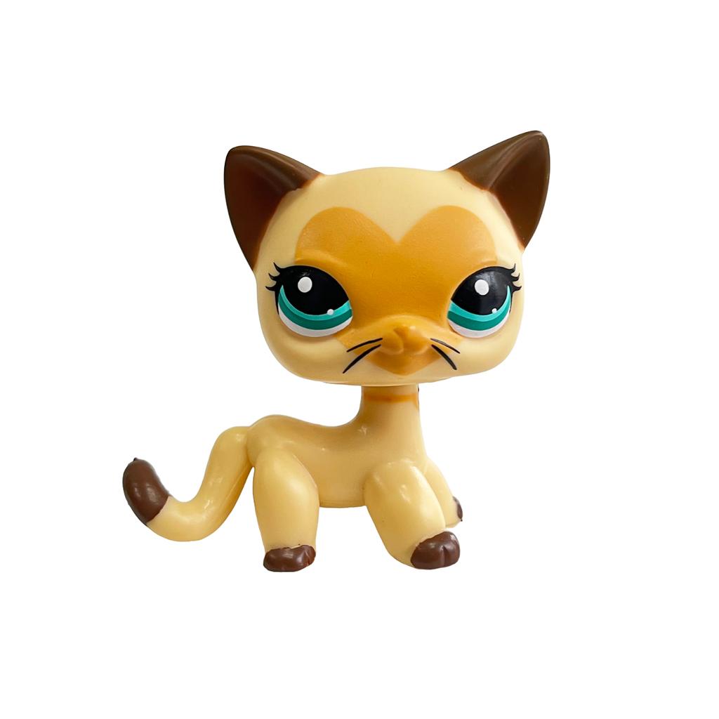 Rare Littlest Pet Shop Lps Toy Toy Mini Stands Short Hair Kitten Old Figures Collection Al Bobble Head Toy