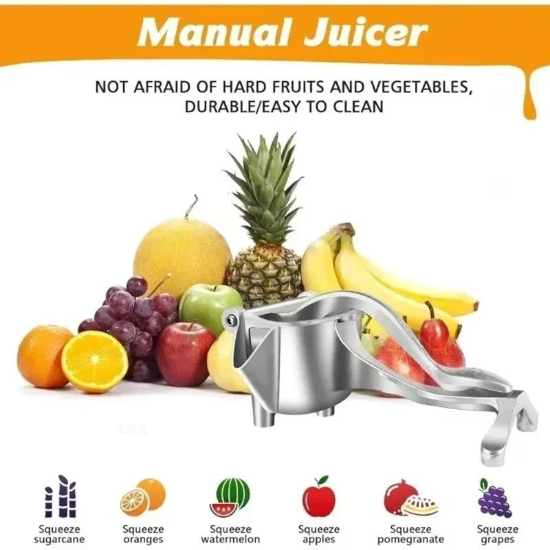 Manual Aluminum Alloy Fruit Press Juicer for Pomegranate Sugarcane Multifunctional Hand Squeezer Kitchen Bar Fruit Extract Tool