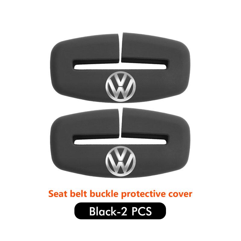 

For VOLKSWAGEN VW 2pcs Silicone Car Seat Safety Belt Protection Buckle Clip Cover For Volkswagen VW Scirocco Jetta Beetle Golf 4