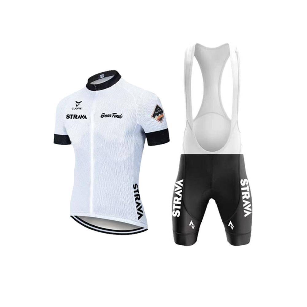 Short Sleeve Set Strap Cycling Pants Cycling Team, Quick Drying High Elastic Cycling Suit Short Sleeve 2026 Summer Breathable Cycling Suit Set