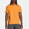Under Armour Launch Elite Solid Logo Running Casual Sports Crew Neck Short Sleeve T-Shirt Men Tops Orange 1382648-803