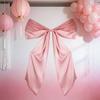 Bow Tie Smooth Satin Oversized Bow Decor Holiday Party Decoration Living Room Bedroom Garden