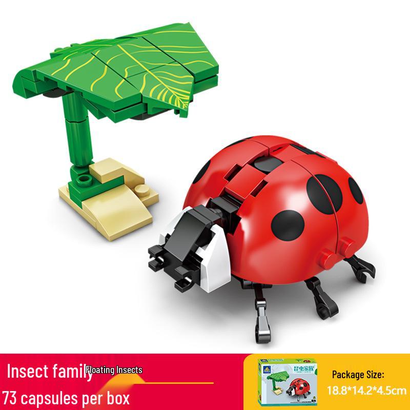Kai Zhi Compatible Lego Insect Toy: Mantis Model Building Blocks for Kids, Educational Animal Jigsaw Puzzle Gift