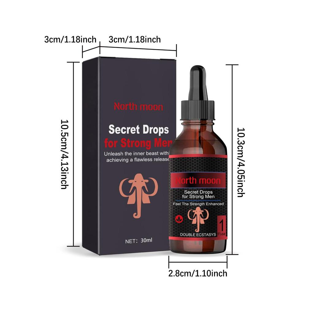 2PCS - 30ml Men's Intimate Care Drops Pleasure Enhancing Revitalizing Boosts Energy for Couples Men's Increase Drops.