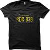 Dodge Charger License Plate RDR838 68 Bullitt Cult Film Cotton T-shirt 9041