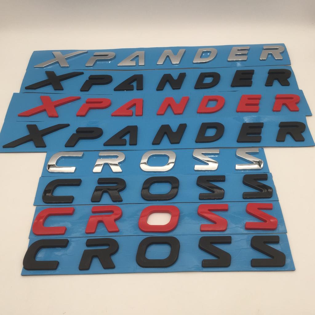 1pcs 3D ABS for XPANDER CROSS Car Letters Front Hood Bonnet Grill Emblem Rear Trunk Badge Sticker Decal Styling Accessories