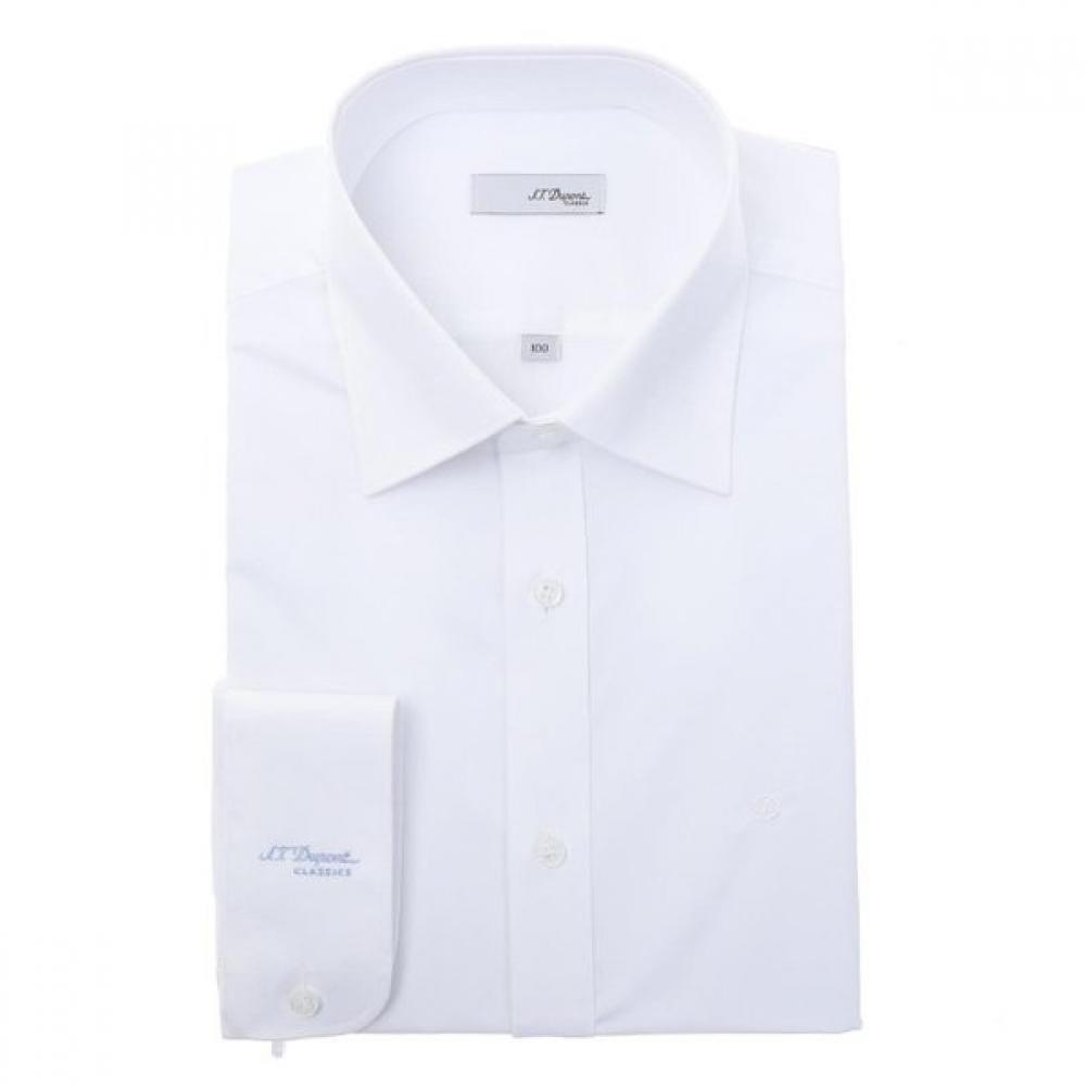 S.t. Dupont Comfortable Stretch Long Sleeve Slim Fit Shirt Se6sm21ls363swh 95