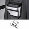 ABS Silver Seat Belt Adjustment Cover Trim 2PCS For Benz C-Class W205 2015-