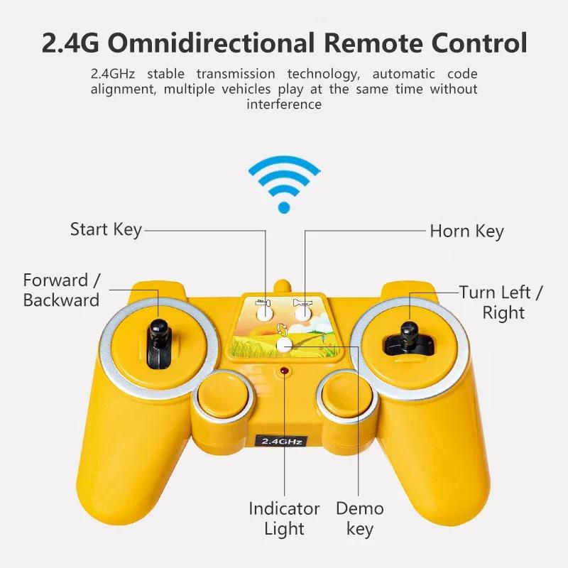 DOUBLE E RC Farmers Truck Dump E359 1/16 4WD Harvest Farmer Car Tractor 2.4G Remote Control Vehicles Model Toys for Children