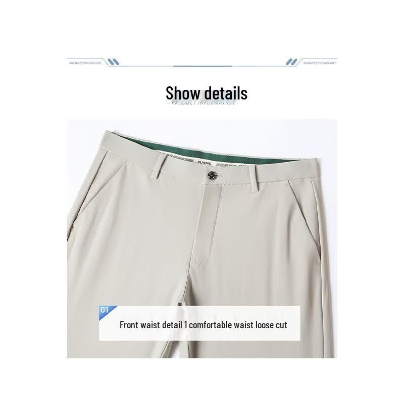 RED DRAGONFLY Men's Ice Silk Straight Leg Casual Pants