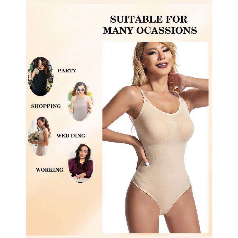 Shapewear Bodysuit Thong Plus Size Butt-Lifting Tummy-Control Women's Corset Strapless Seamless Backless