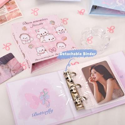 Hohe Qualität / Welpen-Design Fotoalbum Loseblatt 3-Zoll Größe 3-Zoll K-Pop Idol Fotoalbum Foto-Sammler Kartenhalter Fan-Treffen