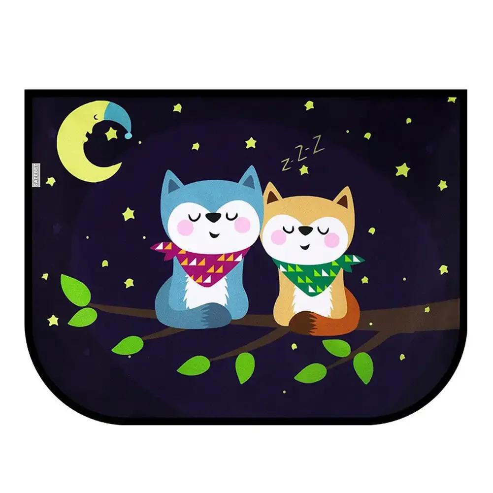 Car Magnetic Curtain In The Car Window Sunshade Cover Cartoon Universal Side Window Sunshade UV Protection For Kid Baby Children