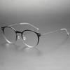 Denmark Designer Ultralight 4.7g Titanium Eyeglass frames Men Women Vintage Round Optical Glasses Frames Computer Eyeglasses
