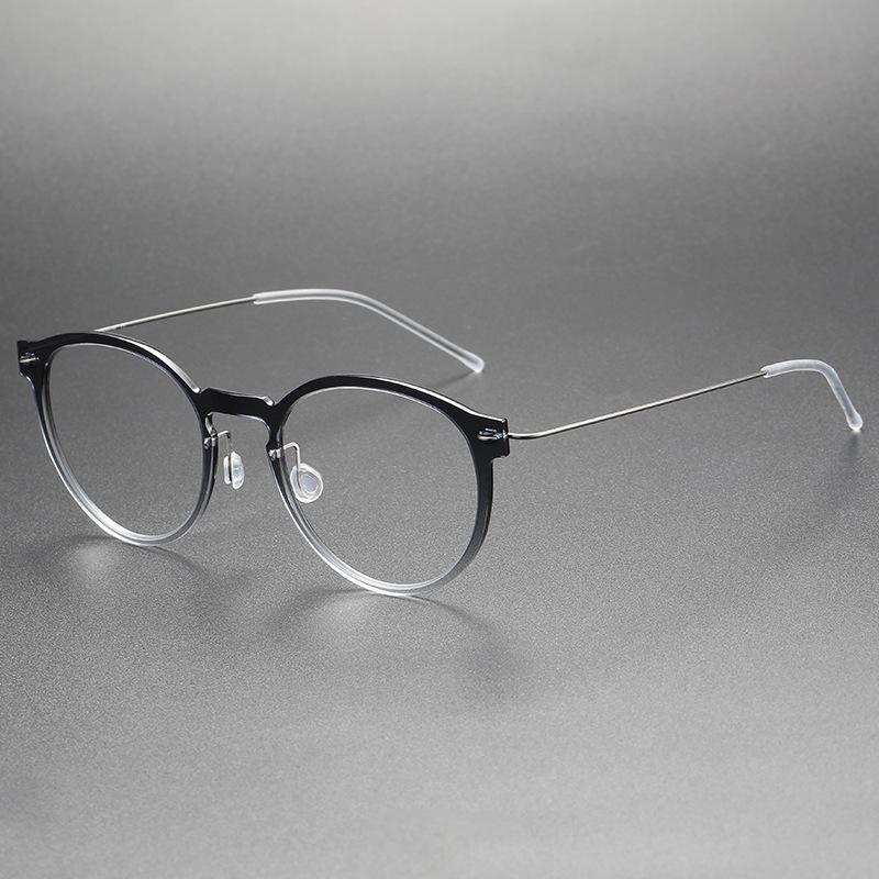 Denmark Designer Ultralight 4.7g Titanium Eyeglass frames Men Women Vintage Round Optical Glasses Frames Computer Eyeglasses