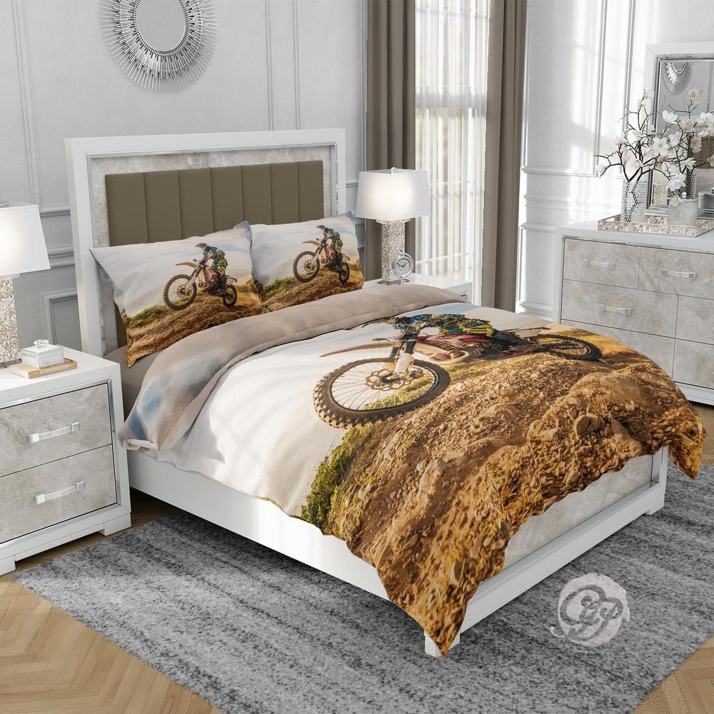 3D cotton satin bedding 160x200cm CROSS