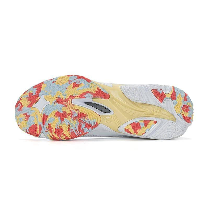Mizuno Wave Lightning Z8 women's low-top synthetic leather professional training shoes lava white V1GC240030