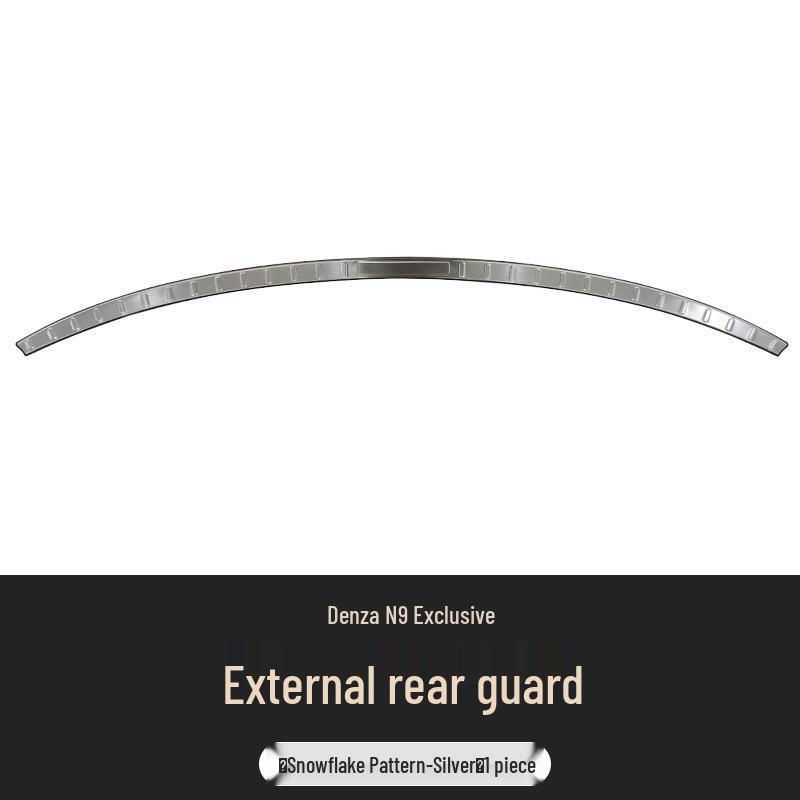 

25 Denza N9 Snowflake Pattern Stainless Steel Welcome Sill Strip Edge Decoration Accessory