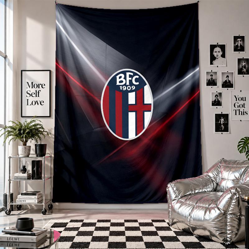 Bologna FC Wall Tapestry Home Decor Wall Hanging Cloth for Bedroom Living Room Background