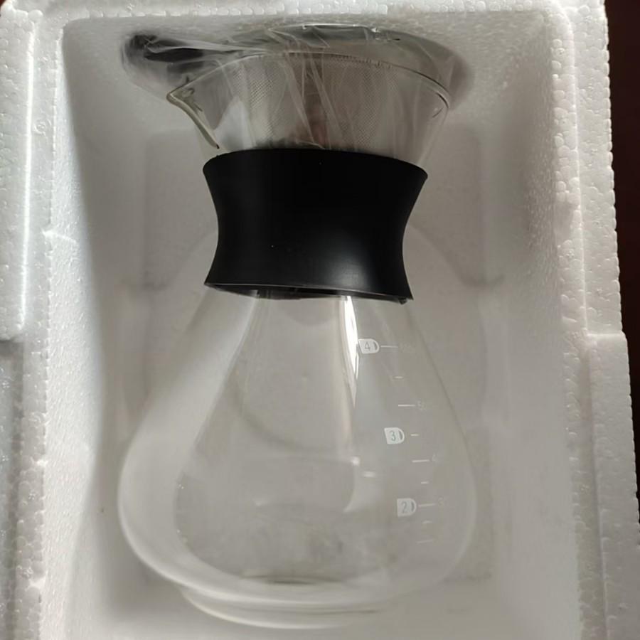 Thickened Glass Pour-Over Coffee Maker and Sharing Pot for Home Use