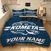 Hc Kometa Brno Jersey Custom Name Pattern Bedding Quilt Set Quilt Cover Pillowcase Home Gift(1 * duvet cover + 2 * pillowcase, without core)