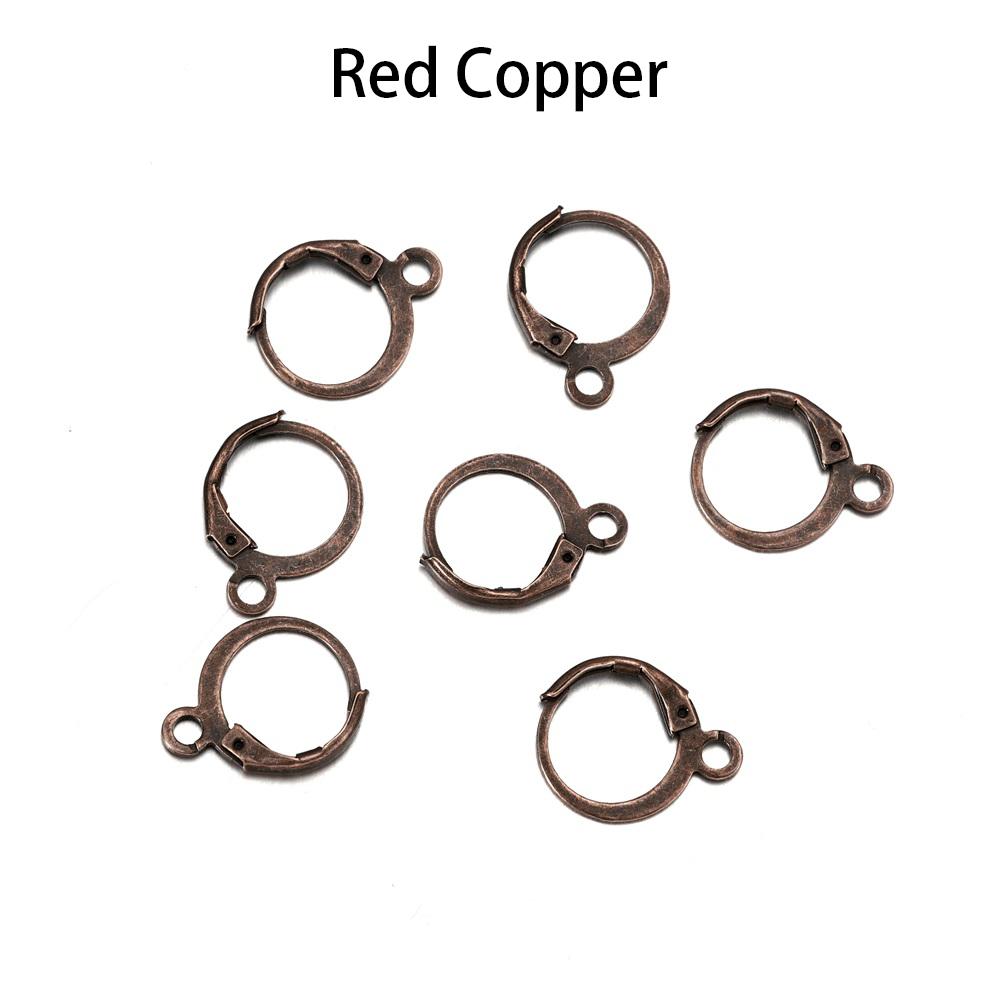 50pcs/lot Gold Silver French Lever Earring Hooks Wire Settings Base Hoops Earrings For DIY Jewelry Making Supplies Wholesale