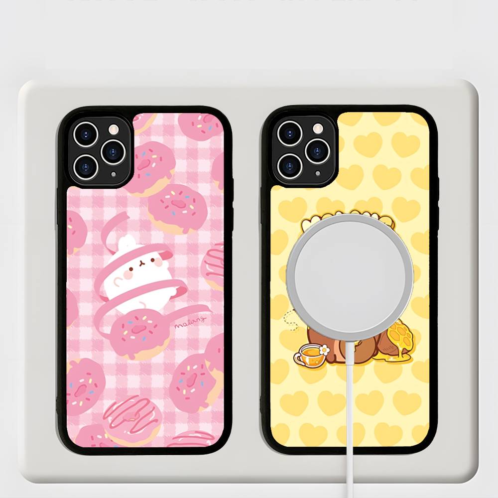 Kawaii Cute Rabbit M-MolangS Anime Magnetic For Magsafe Phone Case For IPhone 17 Air 16 Pro Max 15 14 13 12 11 Protective Cover