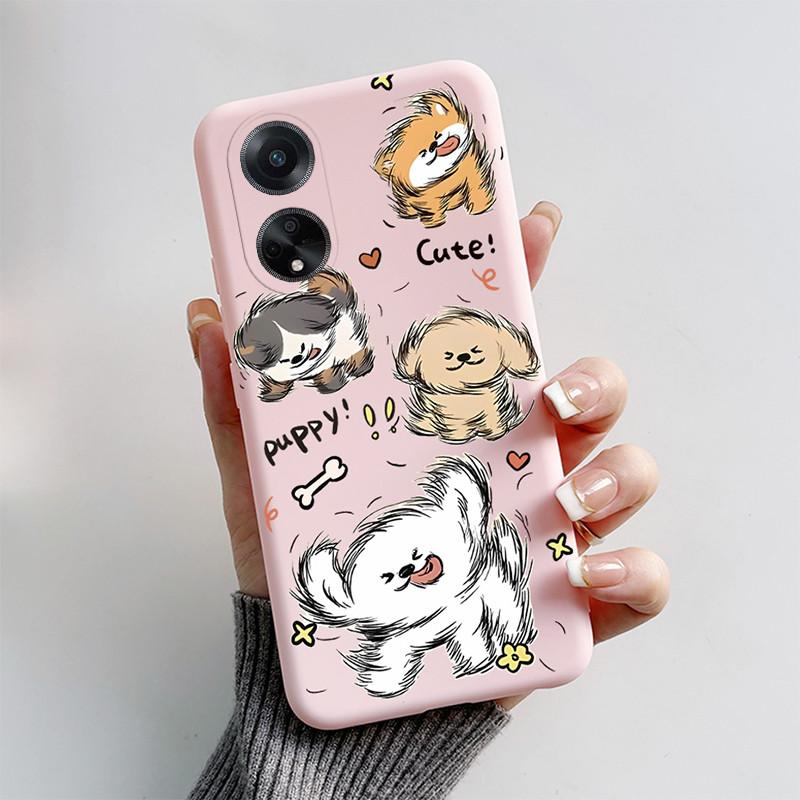 For OPPO A98 5G Case 2023 Cute Cat Cartoon Funny Dog Silicone Soft Back Cover For OPPO F23 CPH2527 OPPOA98 CPH2529 A1 5G Coque