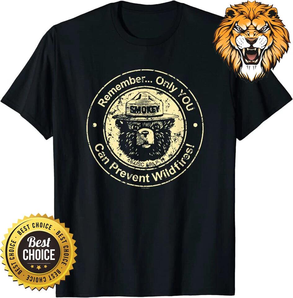 Smokey Bear Only You Can Prevent Wildfires Shirt XXXL
