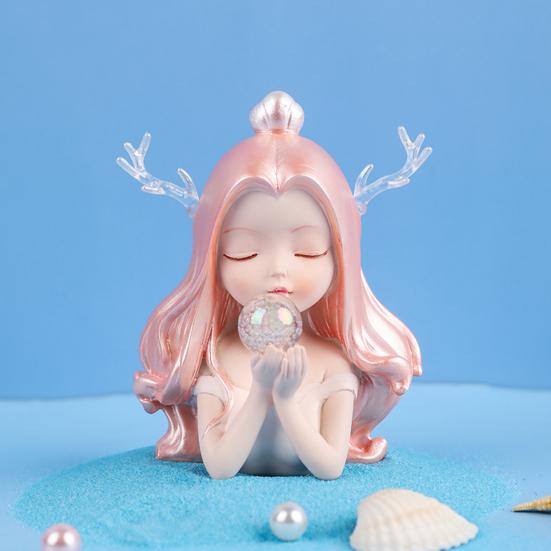 Ocean Girl Ornament Creative Decorative Resin Add Romantic Mermaid Figurine Home Decor