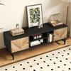 TV Cabinet, TV Table with Versatile Storage Space, TV Cabinet with Stable Metal Legs