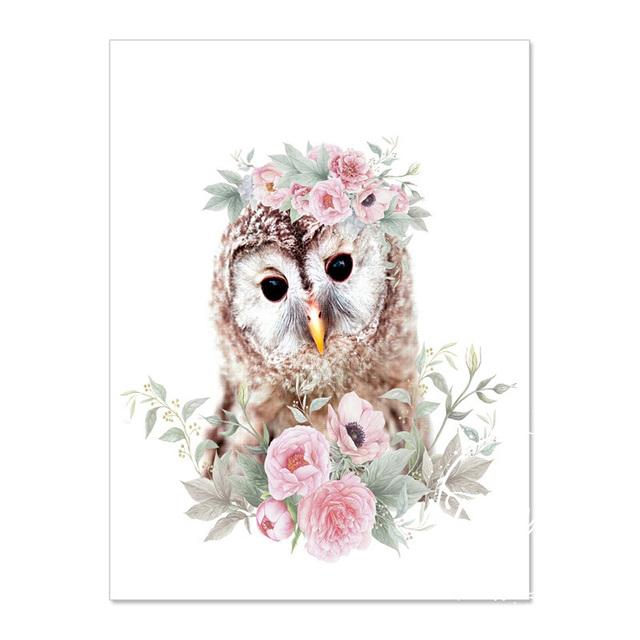 Animal Decoration Sheets Picture Wall Art Poster Children's Canvases Room Paintings For Nursery Decorative Prints Wall Posters No Frame