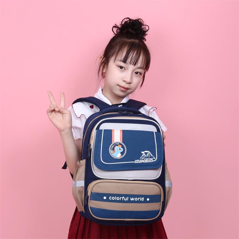 Schoolbag manufacturer's new schoolbag, primary school children's 1-1 grades British wholesale, boys and girls bag spine backpack