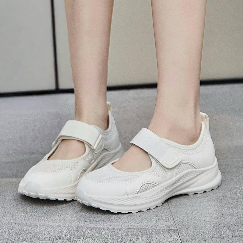 Lightweight Thick Bottom Velcro Mary Jane Shoes
