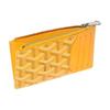 Goyard Bourbon Y Monogram Canvas And Calfskin Zip Card Holder Women Accessories Yellow BOURBOPMLTY-08CL08P