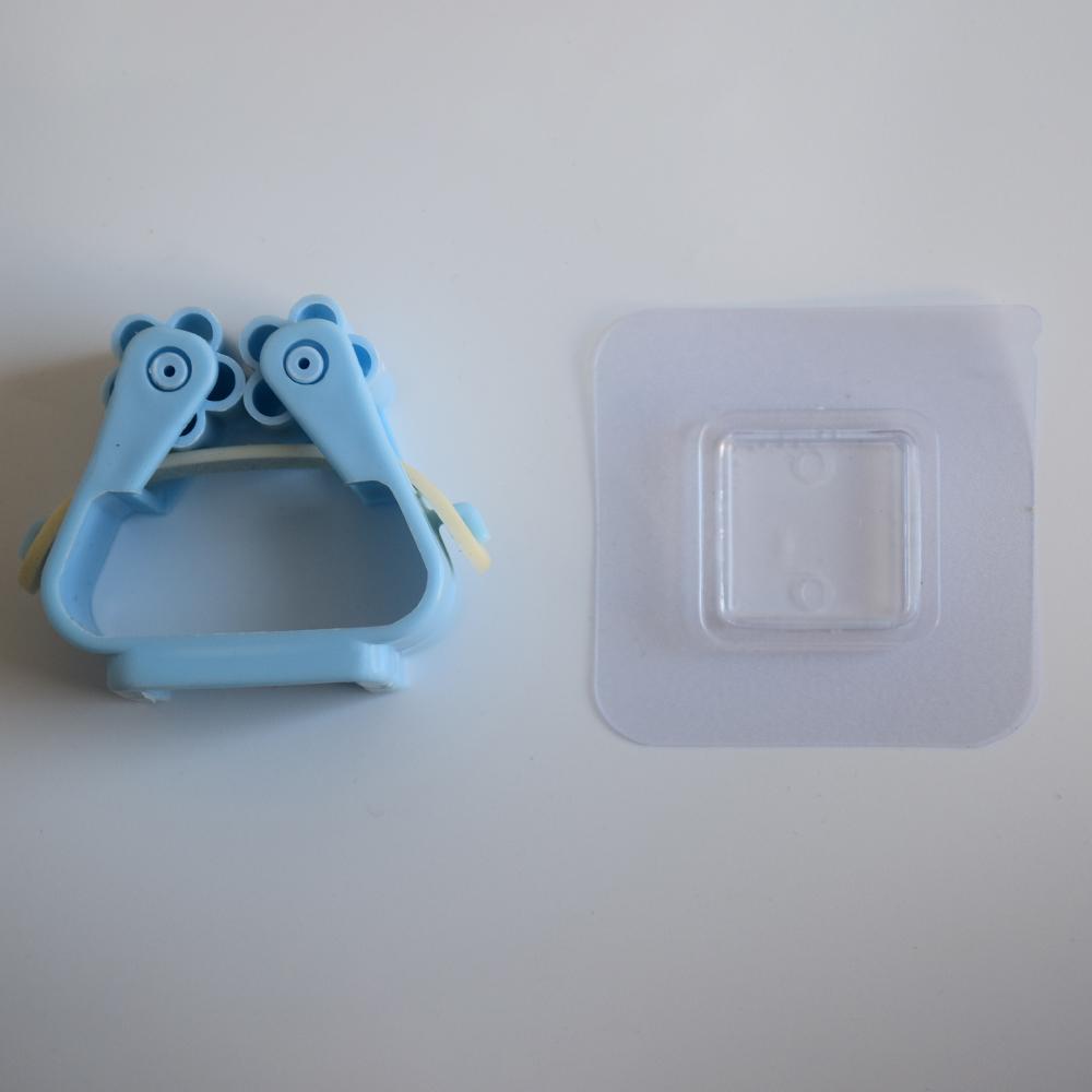 Non Perforated Mop Holder Self-adhesive Installation Suitable for Kitchen and Bathroom  Can Fix Brooms Mops 5 Piece