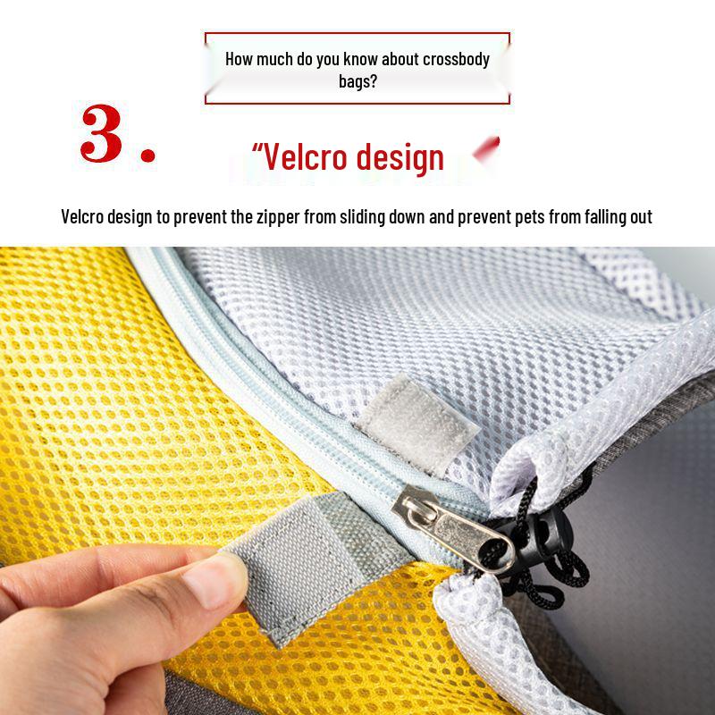 Portable Pet Backpack: Lightweight Crossbody Carrier for Cats & Small Dogs