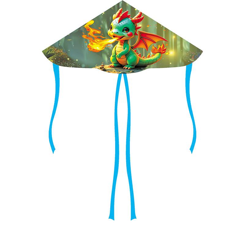1.3m Cartoon Double Tail Kite for Light Breeze - Easy To Fly for Kids & Adults