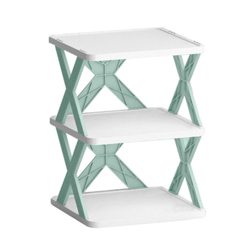 

Пластиковая многослойная полка для хранения обуви, 2-5 слоев, органайзер для обуви, штабелируемая стойка для обуви, для дома 3-layer