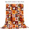 Flannel Blanket Pumpkin Sunflower Pattern Print Blanket Nap Blanket Travel Decoration