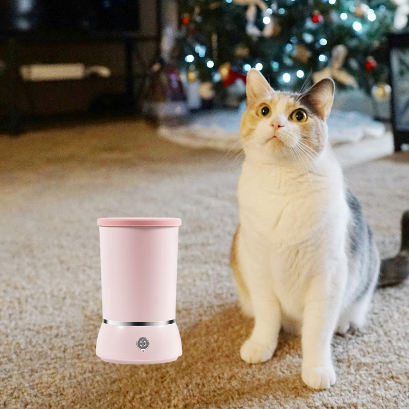 

Автоматическая мойка для собачьих лап, легкая электрическая мойка для кошачьих лап розовый