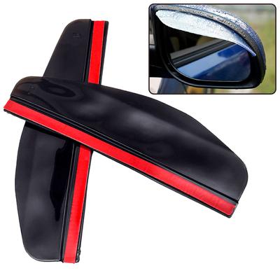 2Pcs Universal Rearview Mirror Rain Eyebrow PVC Auto Mirror Rain Shield Shade Cover Protector Guard PVC Rainproof Blade Cover