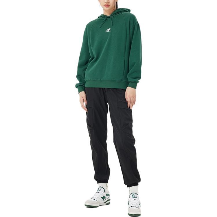 (WMNS) New Balance Hoops Fleece Hoodie Asia Sizing 'Green' Women's AWT23341-NWG