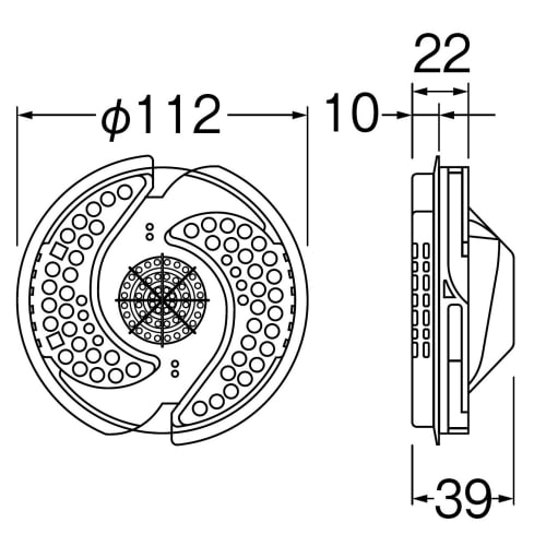 Sanei Hair Catcher, Kurupoi, for Unit Bath Drains, Hair Collection, Locking Type, PH397