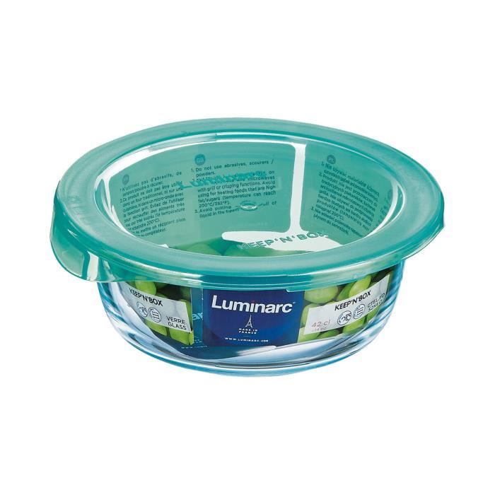 Panier-repas - Luminarc - Keep'n Lagon - Verre - 420 ml - Turquoise - 6 Unités