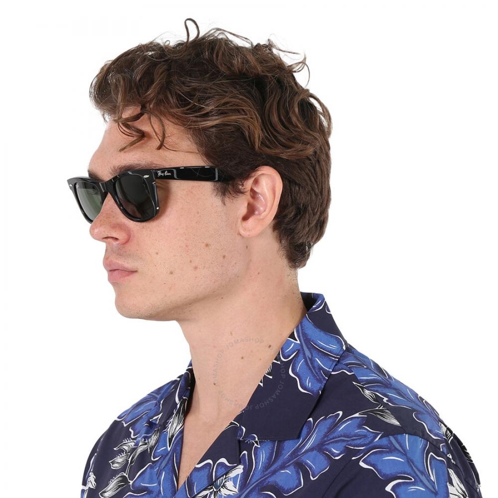 Ray Ban Original Wayfarer Bio Acetate Green Unisex Sunglasses Rb2140 135831 50