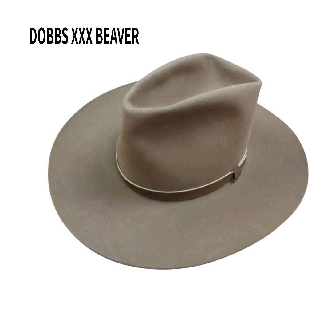 

[USED] 50s DOBBS XXX BEAVER Western Hat, Beige Felt