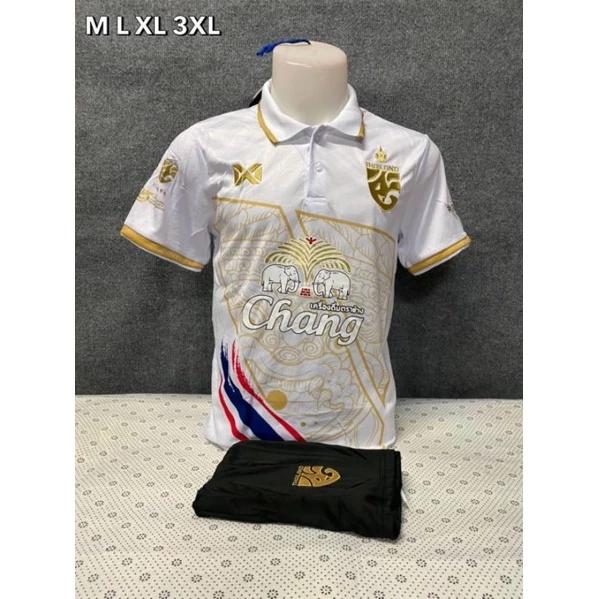 THAILAND National Football Soccer Vintage Shirt Polo Flag Unisex Men Women Training JERSEY Print Quick Dry Short Sleeve Uniform Elephant Badge Logo